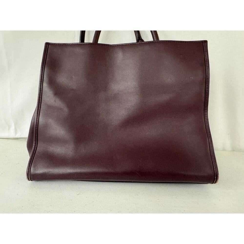 Marc Jacobs Burgundy Leather Madison North South Tote Hand Bag - Picture 8 of 13